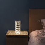Nordic Crystal Table Lamp – Touch Dimming Rose Light | Lurrix