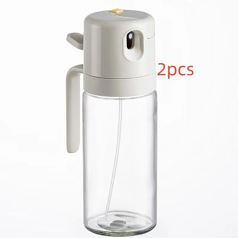 Lurrix 2-in-1 Oil Sprayer & Dispenser Bottle – 550ml Glass Cooking Mister