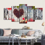 Lurrix Sweet Home Wall Art – Oil Painting Decorative Board