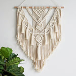 Lurrix Boho Macrame Wall Hanging – Hand-Woven Cotton Tapestry