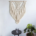 Lurrix Boho Macrame Wall Hanging – Hand-Woven Cotton Tapestry