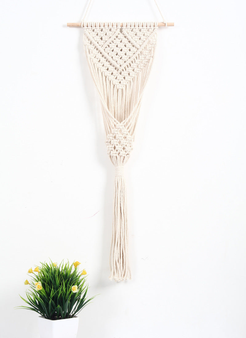 Lurrix Woven Net Bag Flower Basket – Handwoven Wall Decoration