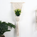 Lurrix Woven Net Bag Flower Basket – Handwoven Wall Decoration