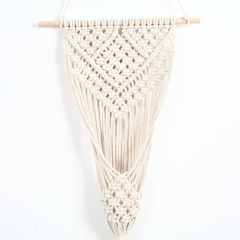 Lurrix Woven Net Bag Flower Basket – Handwoven Wall Decoration