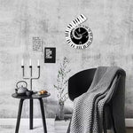 Lurrix Music Note Wall Clock – Piano Keyboard Treble Clef Design