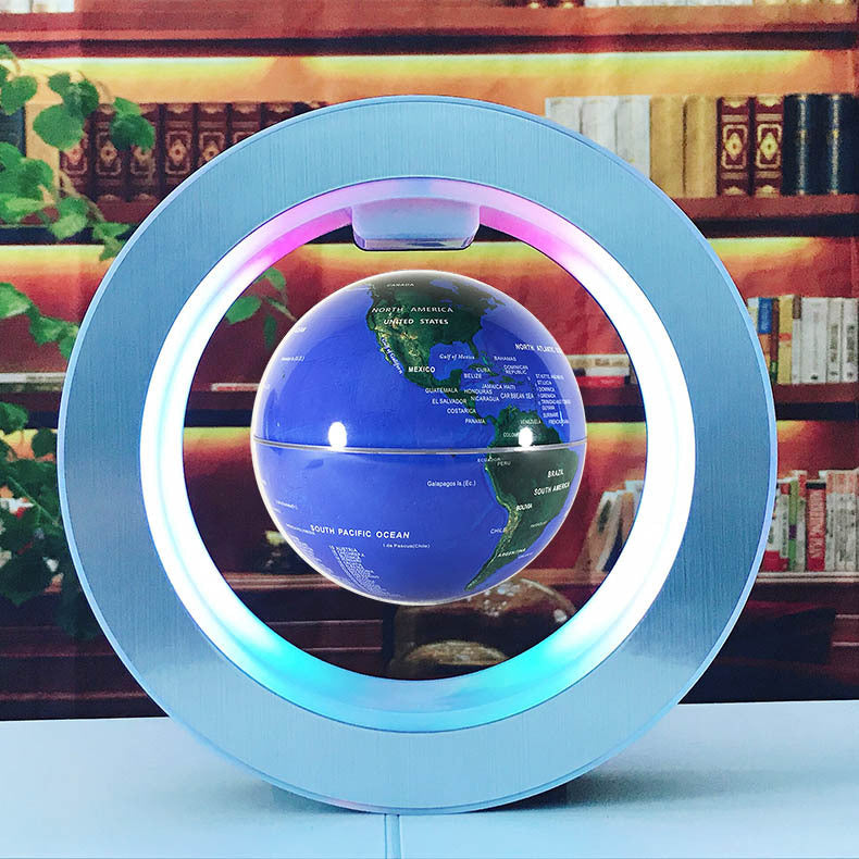 Floating Globe LED Light – Magnetic Levitating World Map | Lurrix