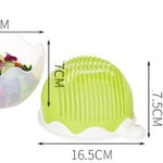 Lurrix Creative Salad Cutter Bowl – 60s Fruit & Vegetable Chopper
