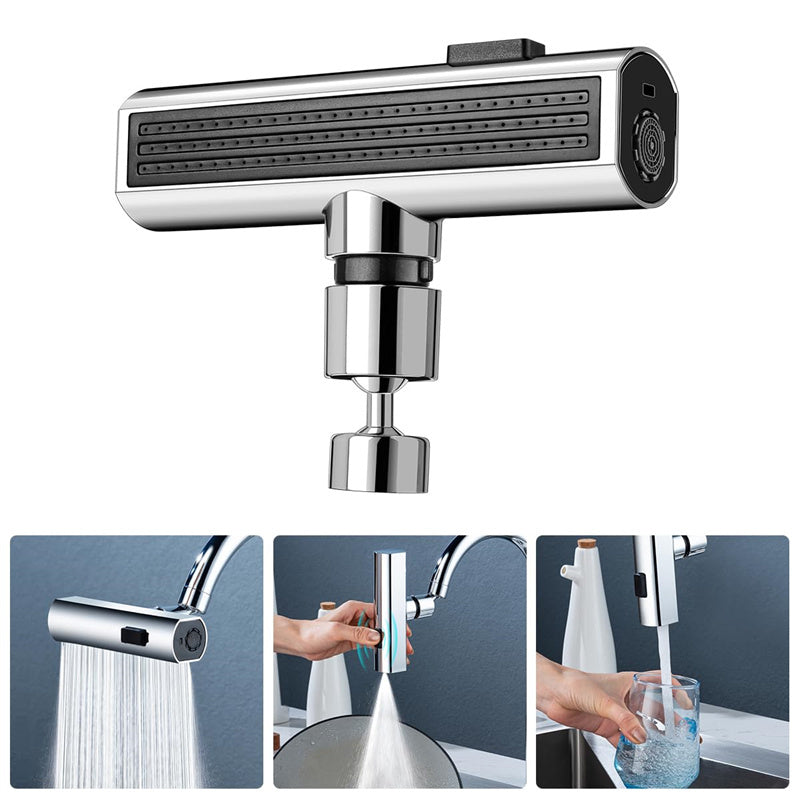 Lurrix 3-in-1 Rotating Kitchen Faucet – Waterfall & Splash-Proof Nozzle