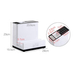 Lurrix Kitchen Knife & Tableware Storage Rack – Multi-Grid Plastic Organizer