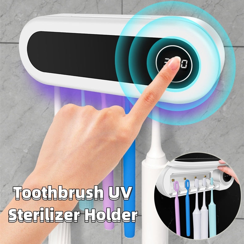 Smart UV Toothbrush Holder – Sterilizer & Dispenser | Lurrix