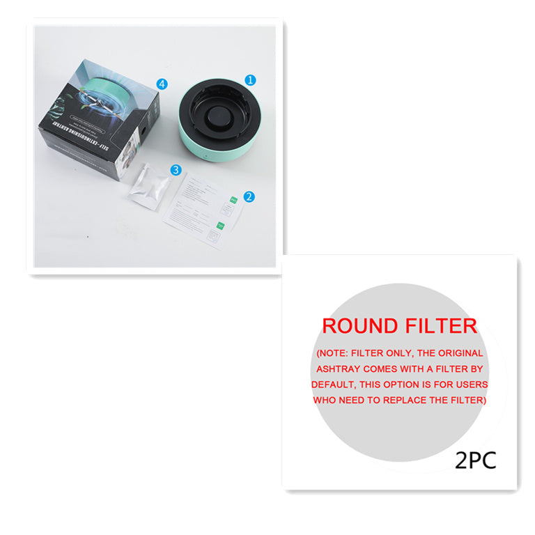 Lurrix Automatic Smoke Removal Air Purifier Ashtray – Quiet Anion Cleaner