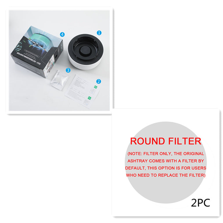 Lurrix Automatic Smoke Removal Air Purifier Ashtray – Quiet Anion Cleaner