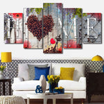 Lurrix Sweet Home Wall Art – Oil Painting Decorative Board