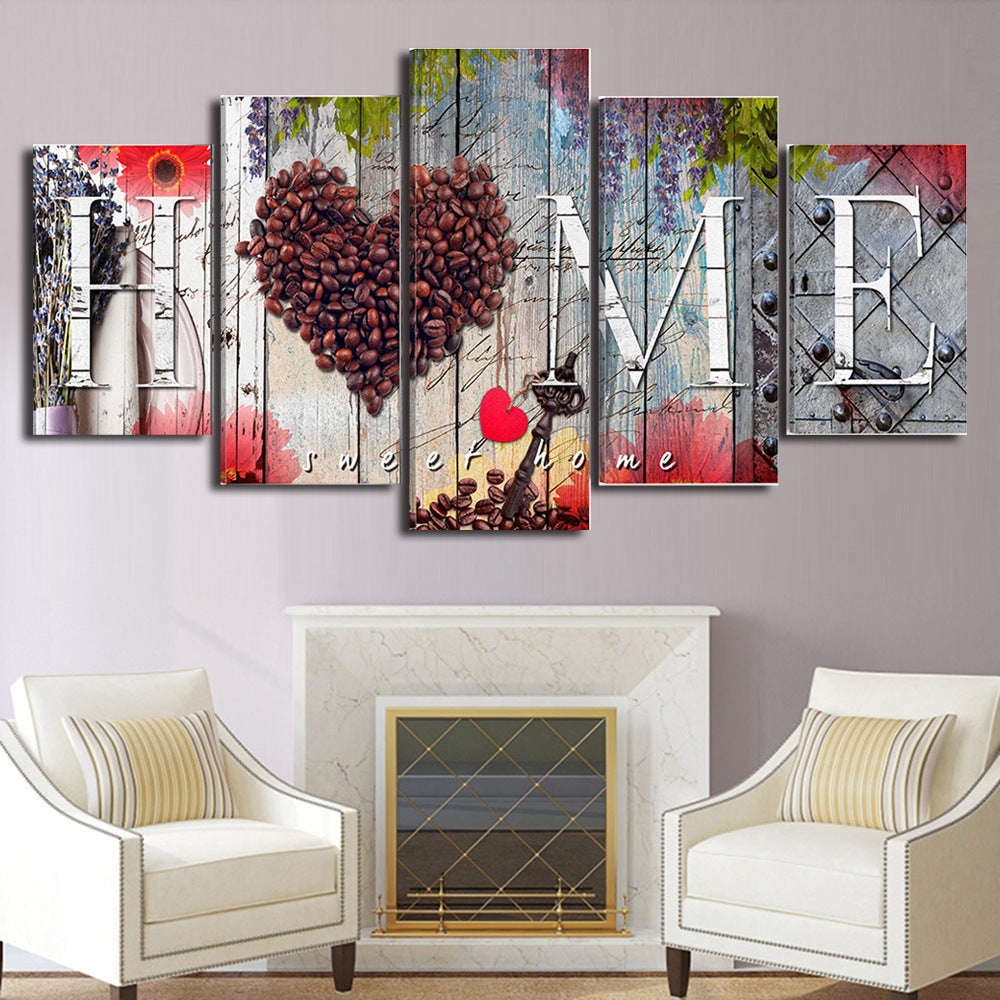 Lurrix Sweet Home Wall Art – Oil Painting Decorative Board