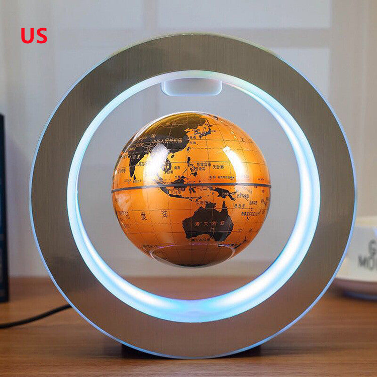 Floating Globe LED Light – Magnetic Levitating World Map | Lurrix