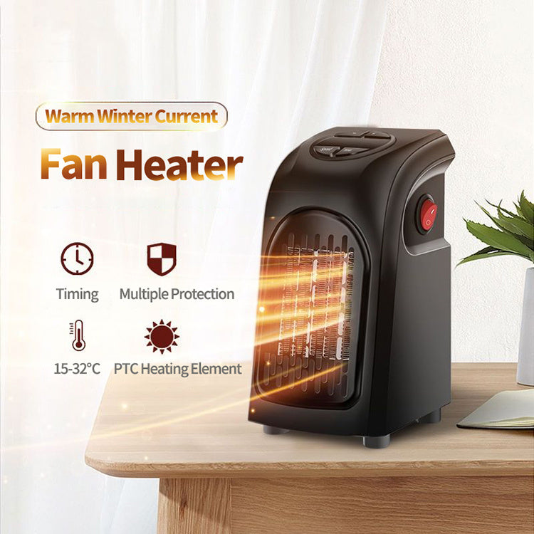 Lurrix Mini Electric Ceramic Heater Fan for Home & Office