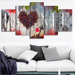 Lurrix Sweet Home Wall Art – Oil Painting Decorative Board