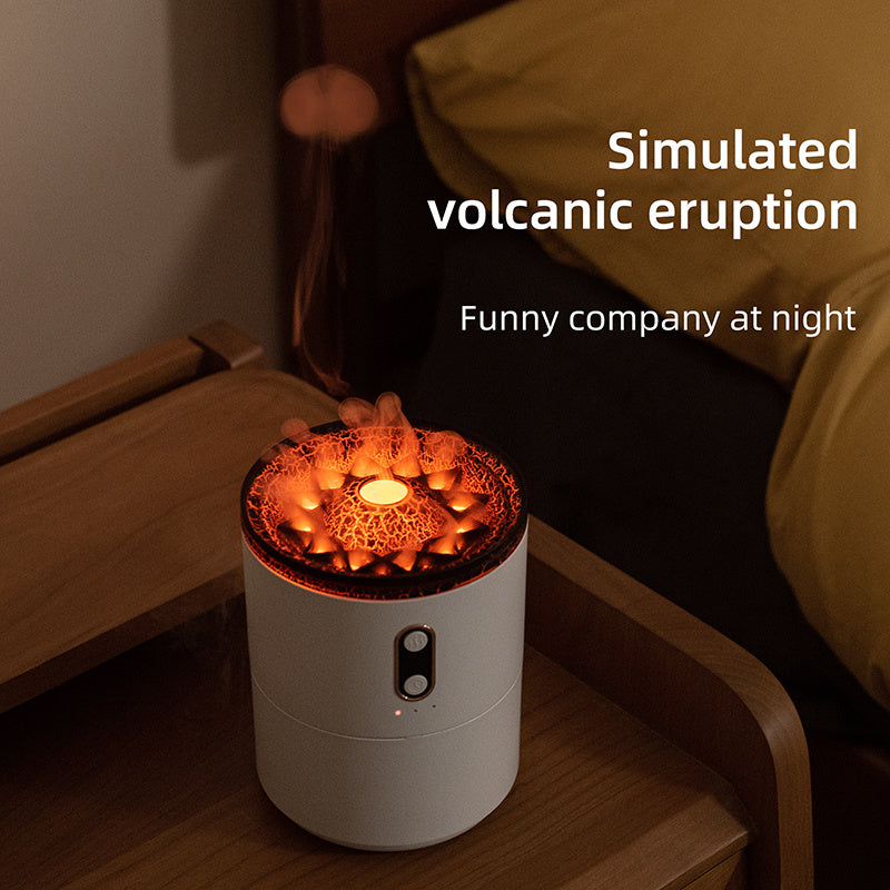 Volcanic Flame Aroma Diffuser – Essential Oil Humidifier | Lurrix