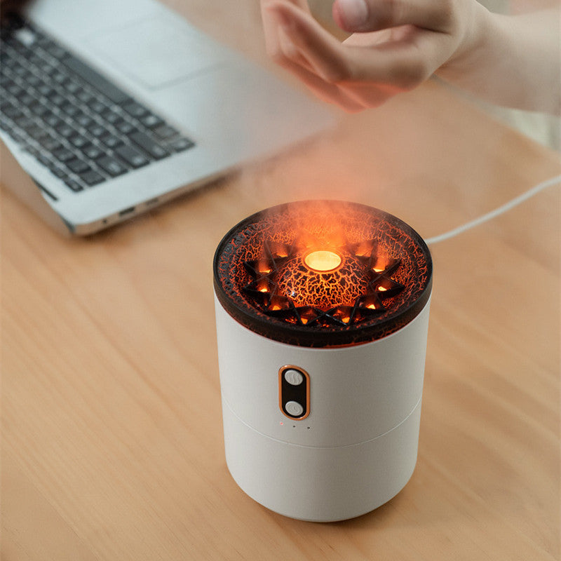Volcanic Flame Aroma Diffuser – Essential Oil Humidifier | Lurrix