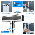 Lurrix 3-in-1 Rotating Kitchen Faucet – Waterfall & Splash-Proof Nozzle