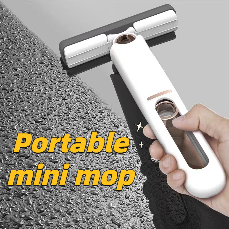 Lurrix Portable Self-Squeeze Mini Mop – Hand-Free Compact Cleaning Tool.