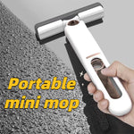 Lurrix Portable Self-Squeeze Mini Mop – Hand-Free Compact Cleaning Tool.