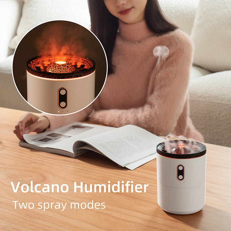 Volcanic Flame Aroma Diffuser – Essential Oil Humidifier | Lurrix