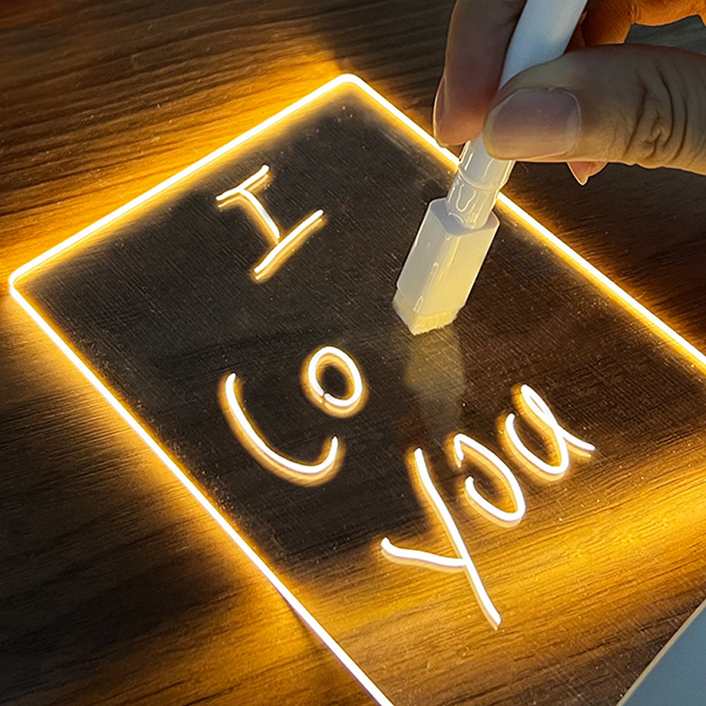 Creative LED Note Board Night Light – USB Message Lamp | Lurrix