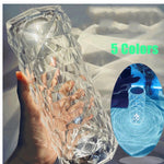 Nordic Crystal Table Lamp – Touch Dimming Rose Light | Lurrix