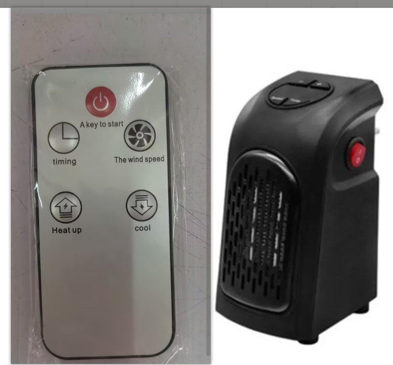 Lurrix Mini Electric Ceramic Heater Fan for Home & Office