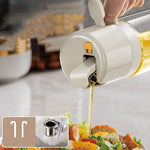 Lurrix 2-in-1 Oil Sprayer & Dispenser Bottle – 550ml Glass Cooking Mister