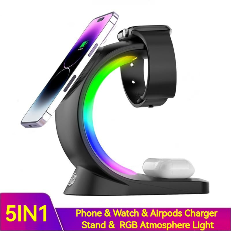 4-in-1 Magnetic Wireless Charger – Fast Charging Dock | Lurrix