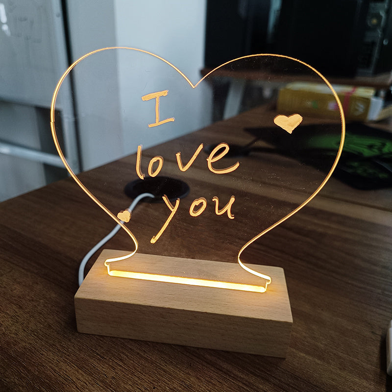 Creative LED Note Board Night Light – USB Message Lamp | Lurrix