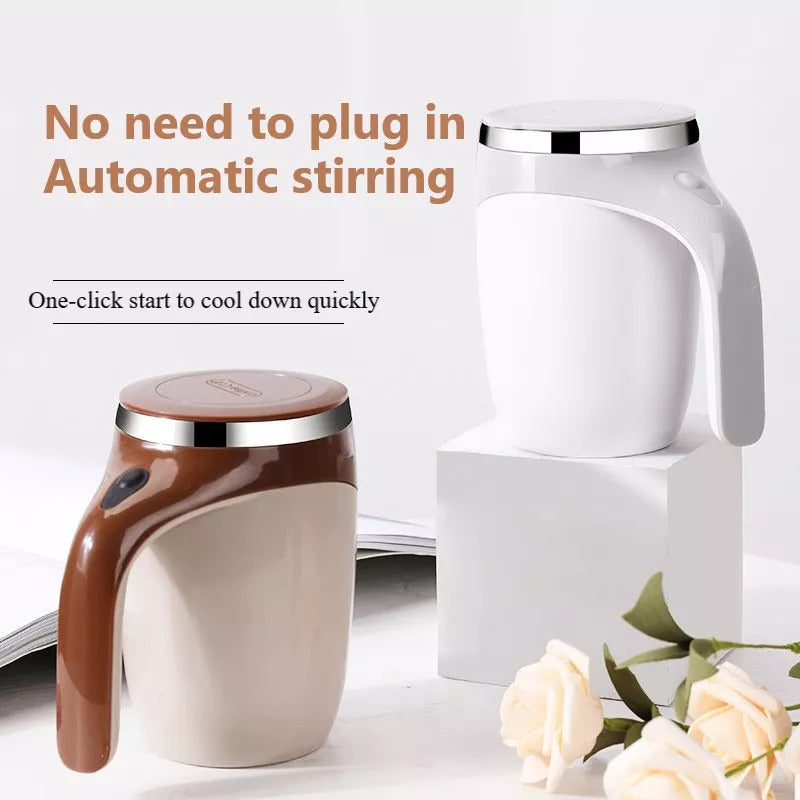 Lurrix Automatic Rechargeable Stirring Cup – Coffee & Milkshake Mixer