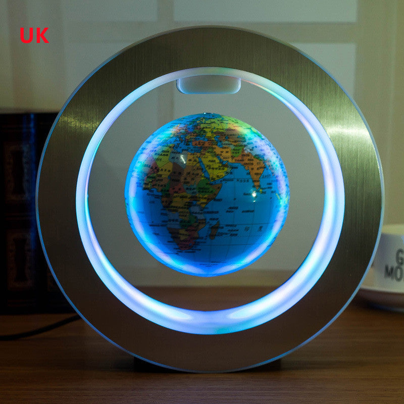 Floating Globe LED Light – Magnetic Levitating World Map | Lurrix